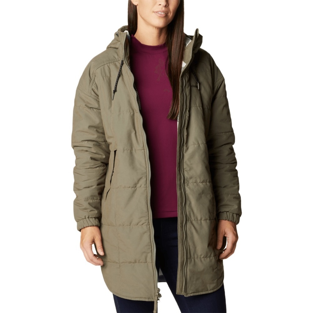 COLUMBIA CHATFIELD HILL NOVELTY JACKET - WOMEN'S size M Stone green - Picture 4 of 12